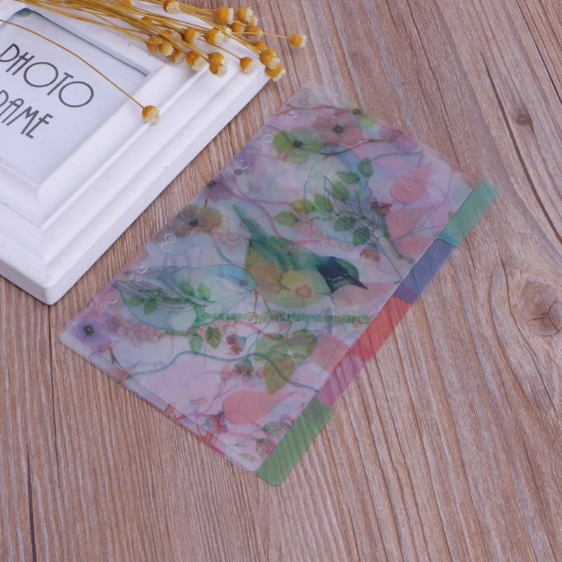 5 шт. цветочный страница категории планировщик указатель Тетрадь Прозрачный 6