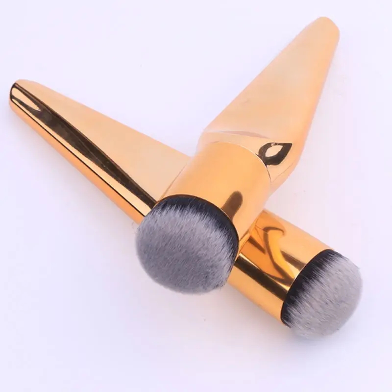 

Кисть для макияжа, с металлической ручкой, большой размер, базовый контур