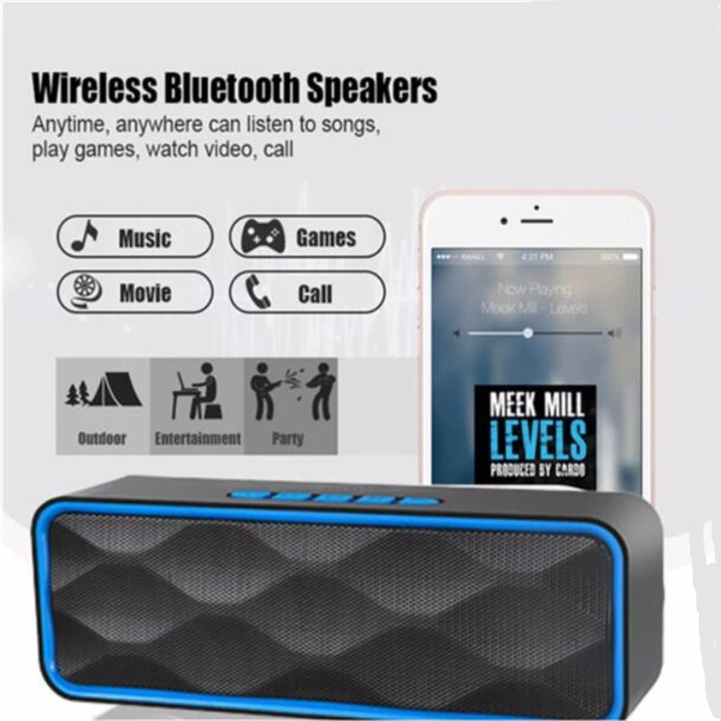 Фу & y Билл Беспроводной мини Bluetooth FM Динамик s на открытом воздухе Hands Free TF карты USB
