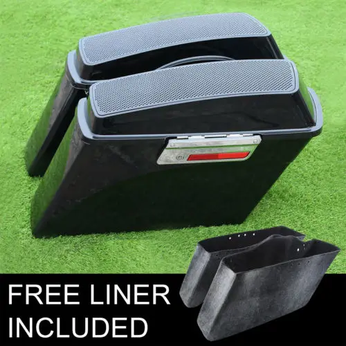 

High Quality ABS Hard Saddlebags 6x9" Speaker Lid For Harley Touring Loudspeaker Road King Road Street Glide 94-13