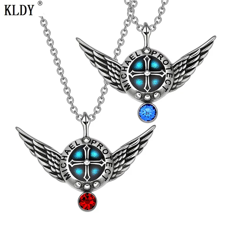 KLDY Angel Wings ожерелье Archangel Gabriel любовь пары или лучшие друзья набор амулеты
