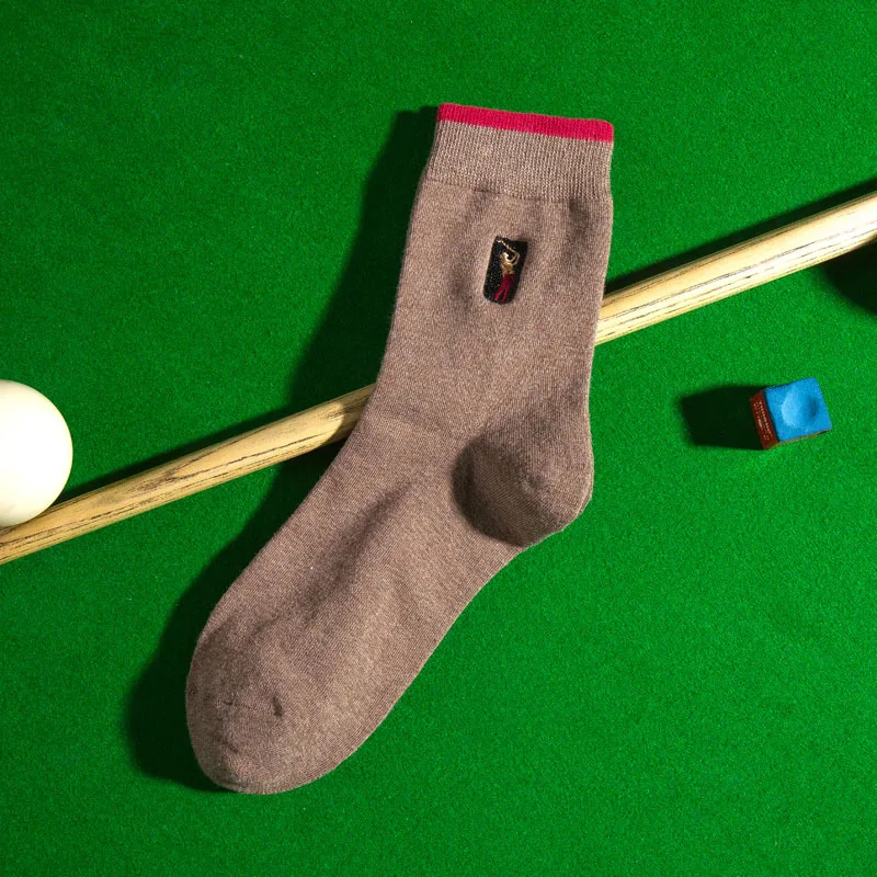 Носки мужские деловые 1 пара Брендовые однотонные хлопковые с вышивкой на