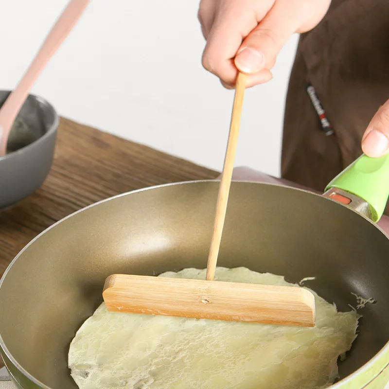 Расправьте пирог чтобы очистить омлет скребок для блинов бамбуковый