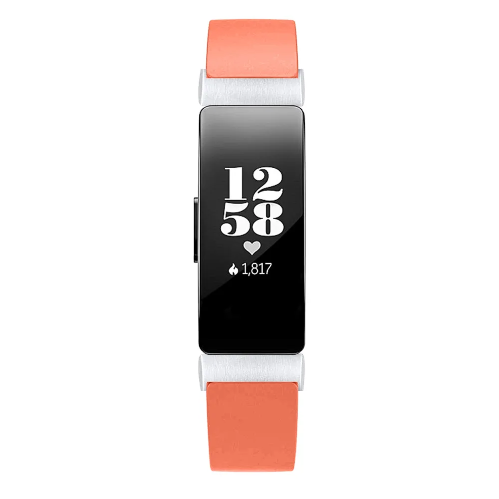 Роскошный ремешок из натуральной кожи для Fitbit inspire/inspire hr наручный браслет ремешок для часов черный ремень для часов высокого качества
