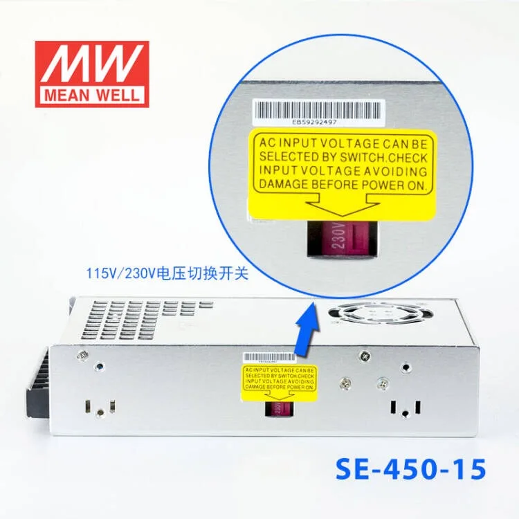 SE 450 5/SE 12/SE 24 и т. д. Светодиодный источник питания с режимом переключения meanwell Вт