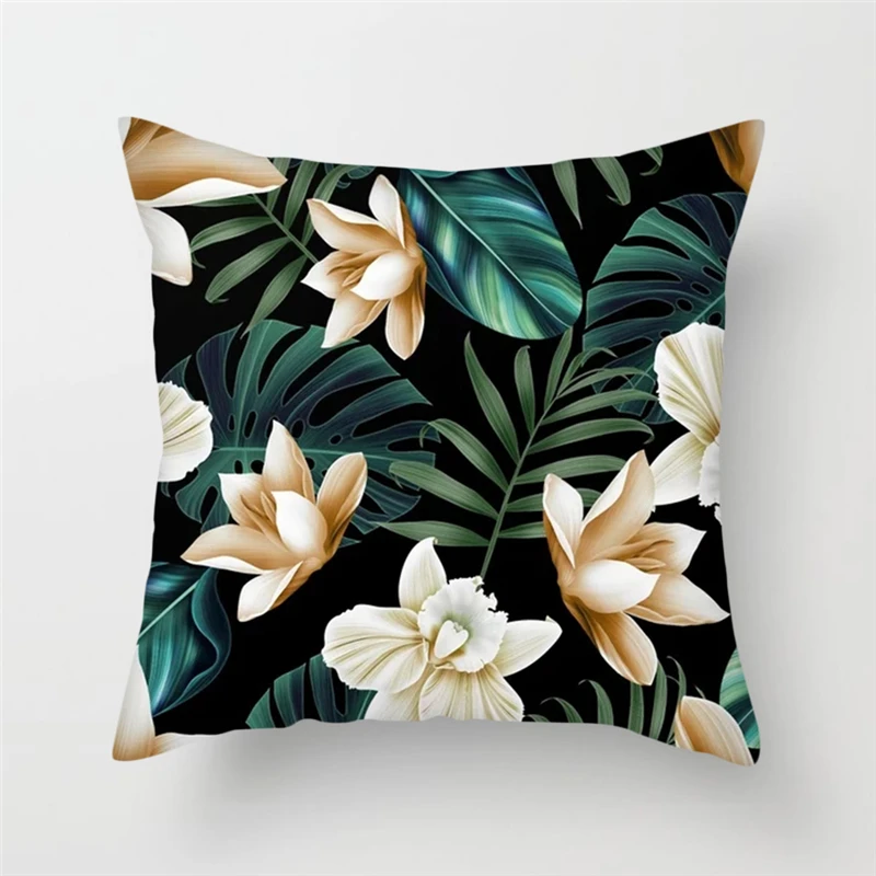 

Fuwatacchi Oil Painting Flowers Cushion Covers Rose Sunflower Pillow Covers for Home Chair Sofa Art Floral Pillowcases 2019