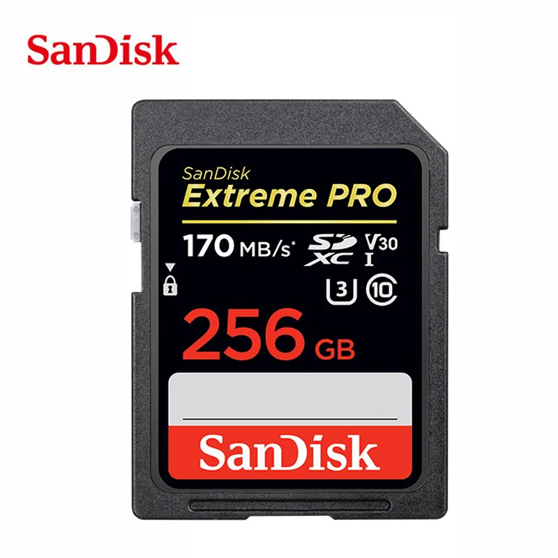 Двойной Флеш накопитель SanDisk Extreme PRO SDHC карты sd карта SDXC UHS I памяти 32 Гб 64 128 ГБ 256