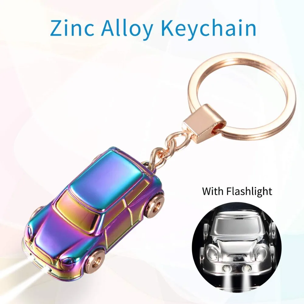 Брелок из цинкового сплава с освещением мини модель автомобиля стильный брелок