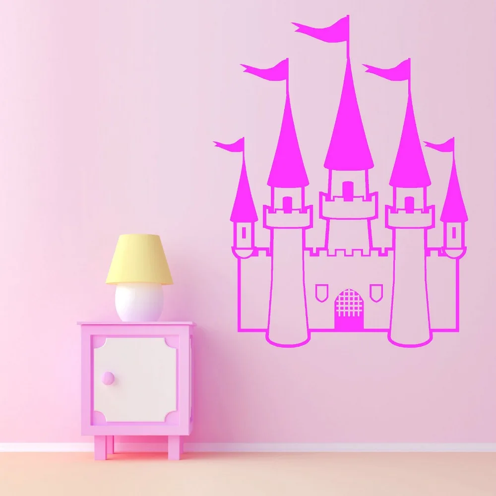 Замок принцессы для девочек Спальня сказочные виниловые художественные