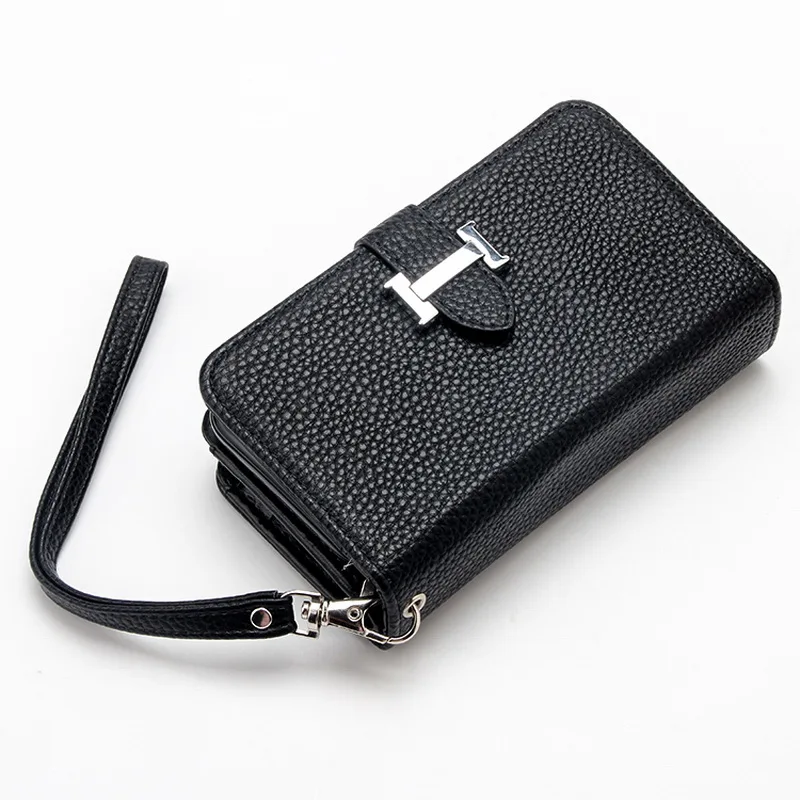 Для iPhone 7 Новая мода из искусственной кожи на молнии бумажник кожаный ремешок