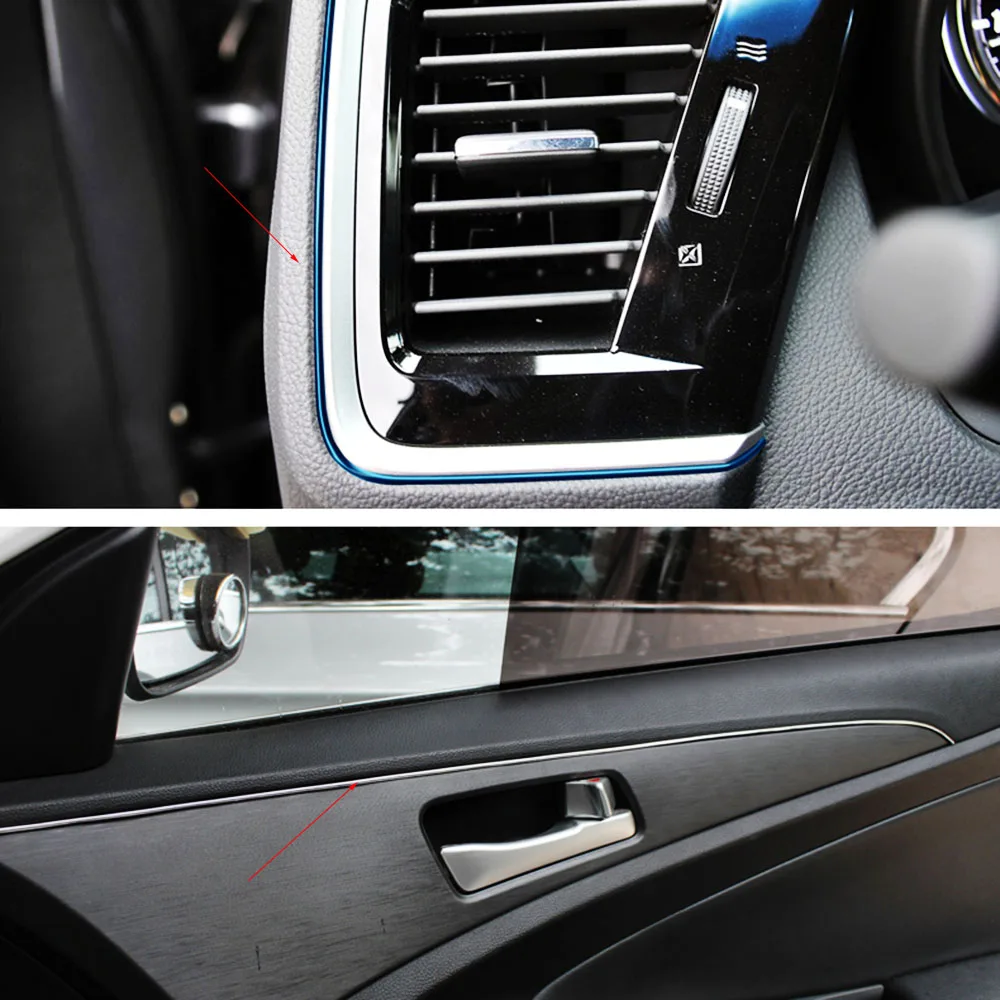 Автомобильный Стайлинг брендовые наклейки и молдинги для интерьера