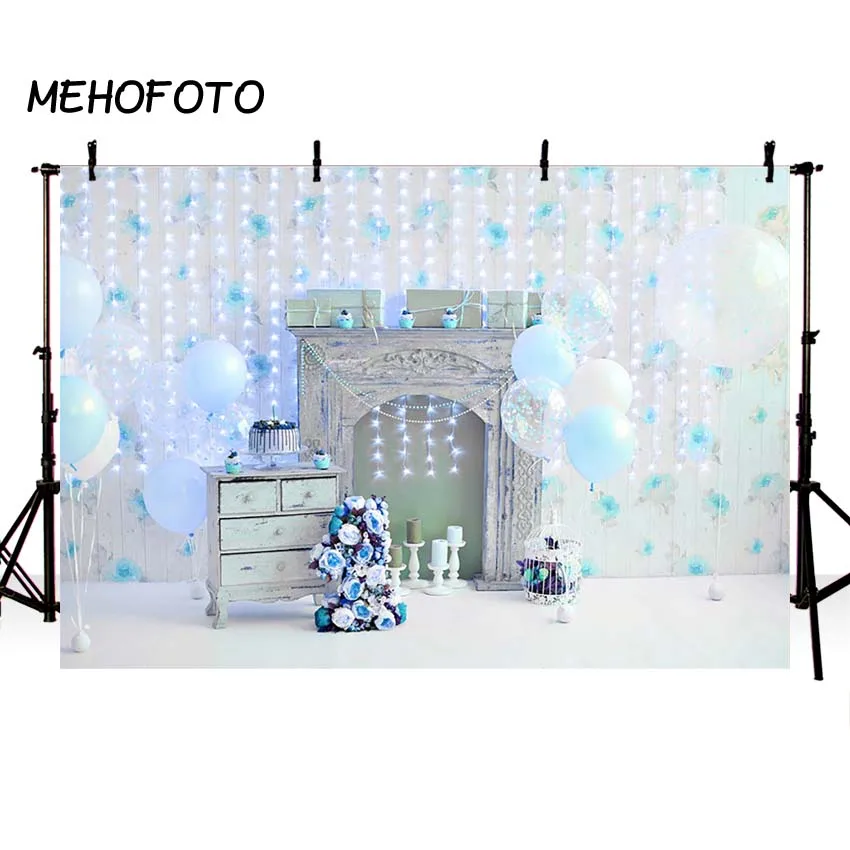 Фоны MEHOFOTO для фотографирования детей на день рождения с воздушным шаром