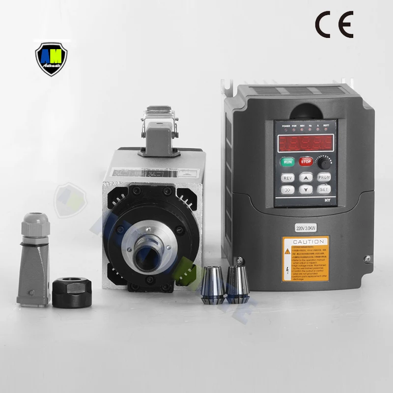 Шпиндель с ЧПУ электродвигатель переменного тока воздушным охлаждением 3 кВт 220 В