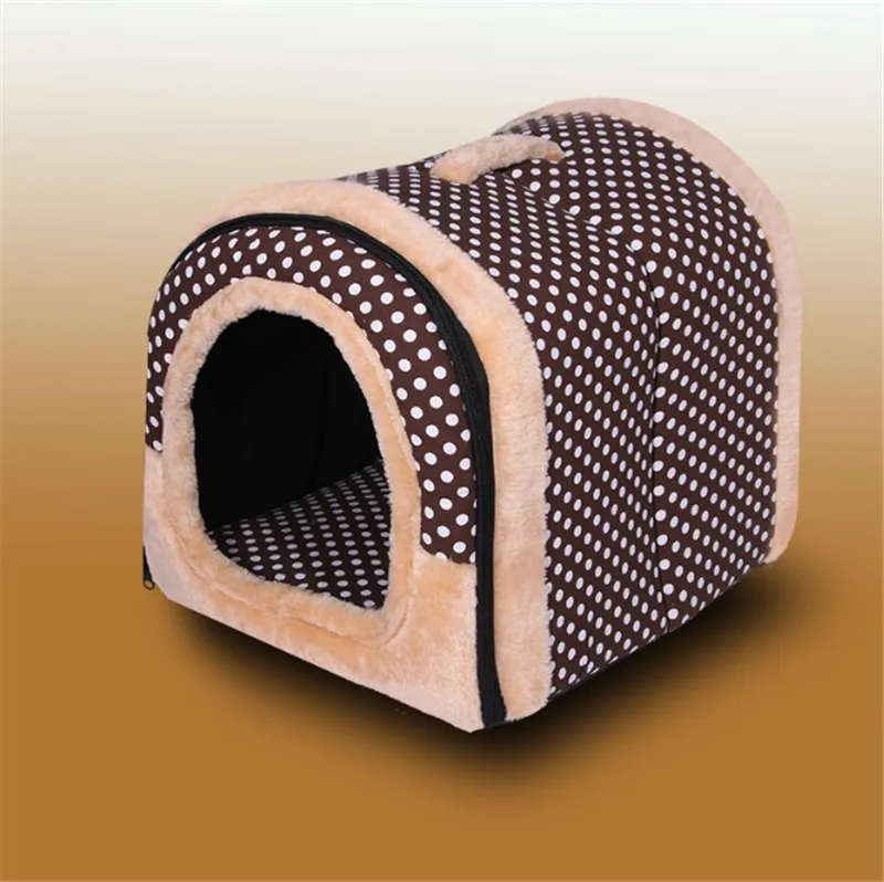 Pet Cat Igloo кровать маленькая собака мягкая Met House Водонепроницаемая покрытая | Дом и