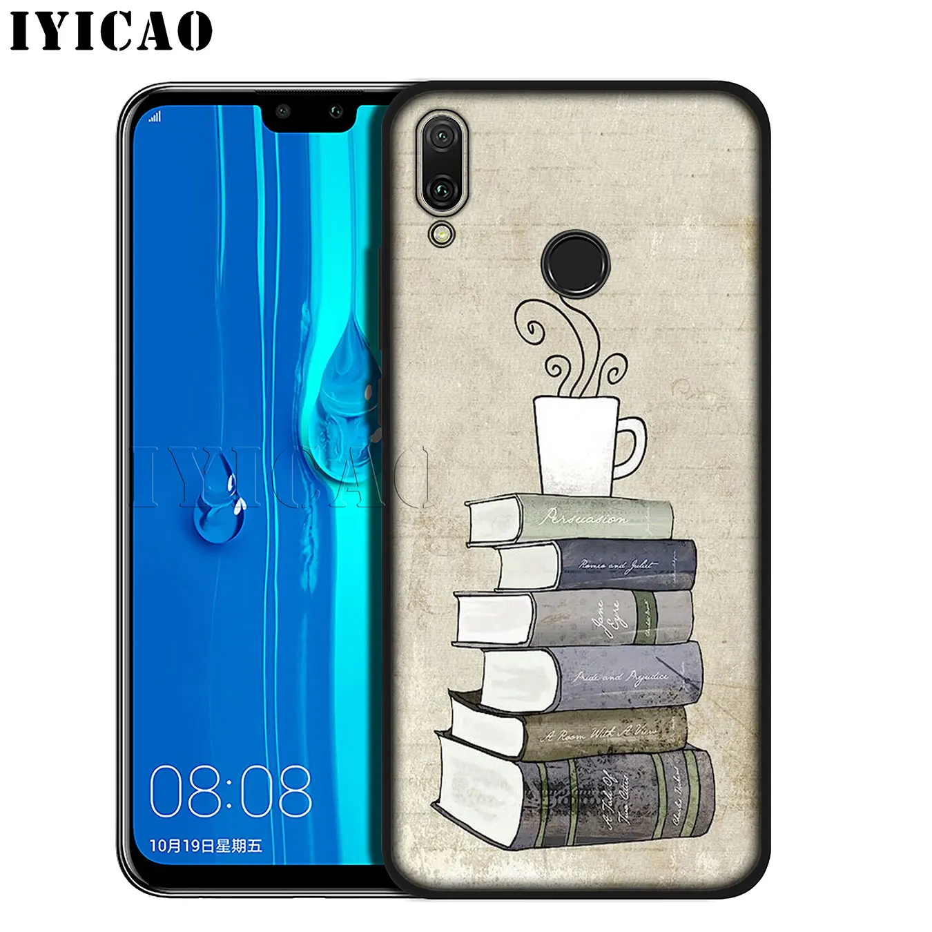 IYICAO ОК но сначала кофе книга Девушка Мягкий чехол для телефона Huawei Mate 30 20 10 Pro Nova 5I