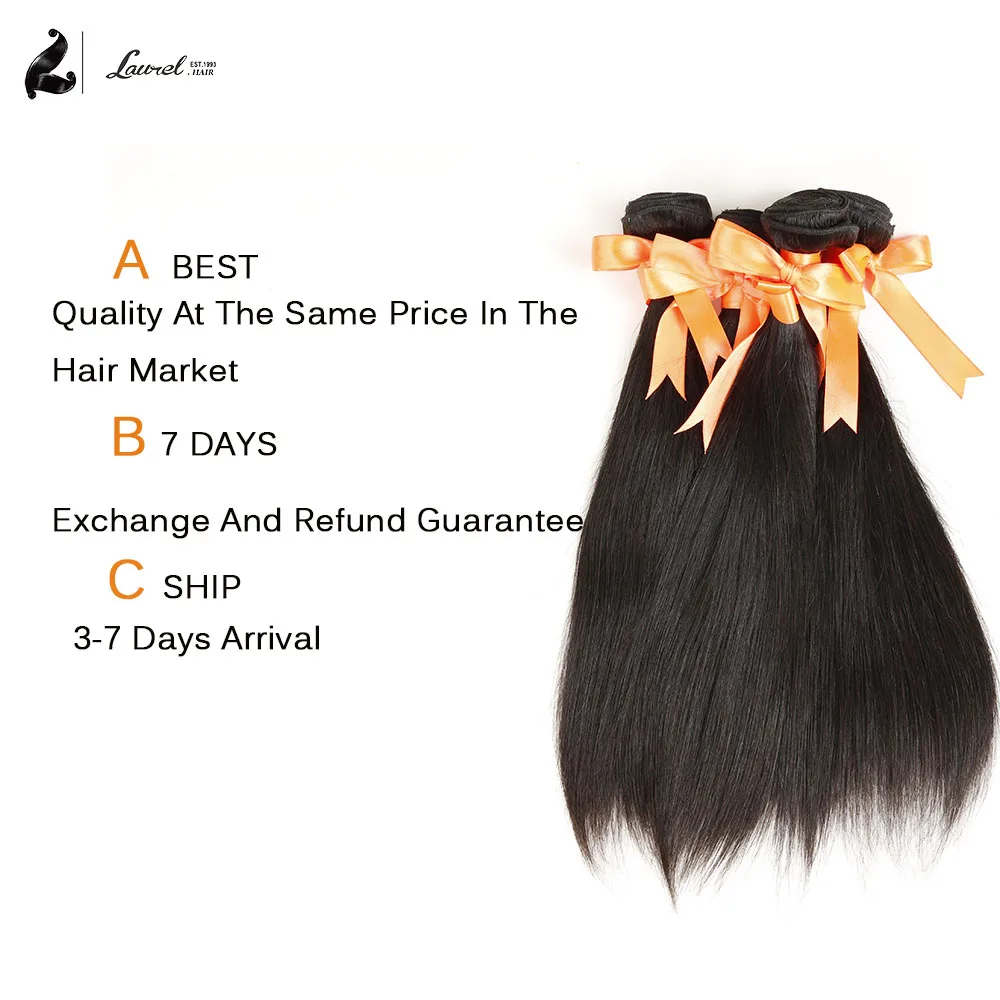 Прямо Weave 4 Связки Laurel Продукты Волос Компании 30 Дюймов бразильский Прямые Волосы