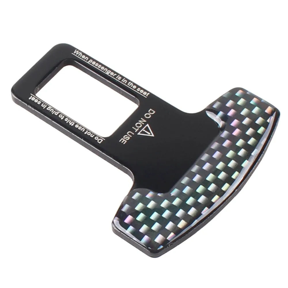 10 шт. автомобильный Стайлинг углеродное волокно ремень безопасности пряжки