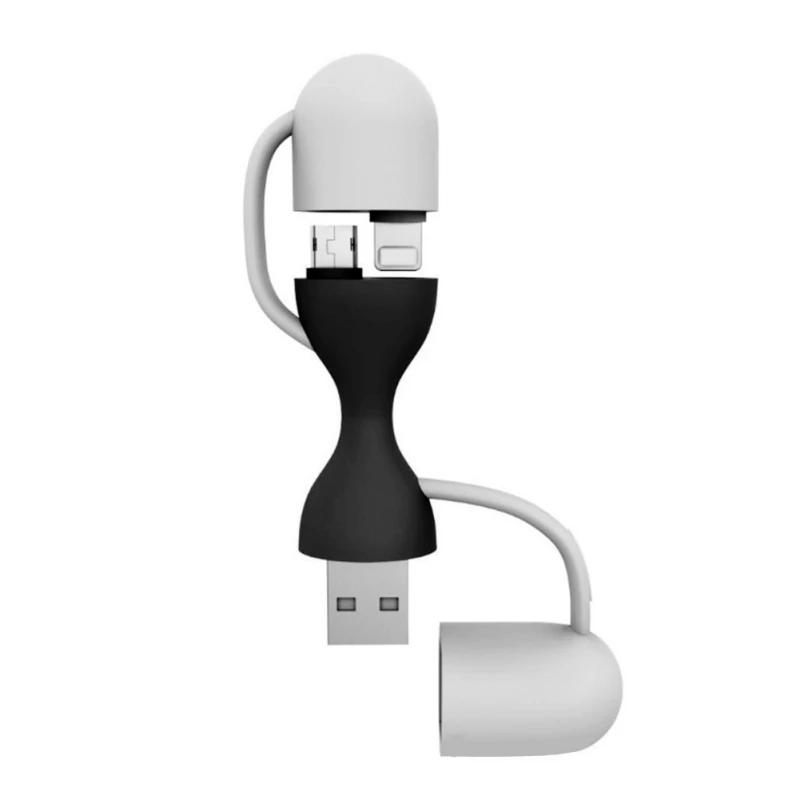 Многофункциональный usb адаптер EDAL 2 в 1 кабель для передачи данных с брелоком 2.1A