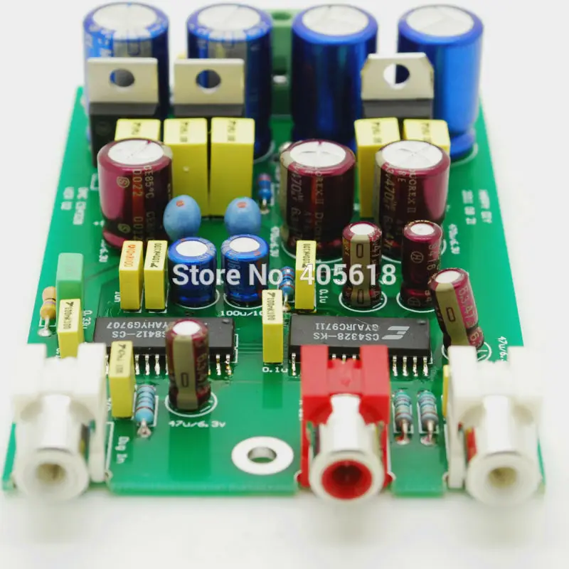 Коаксиальный вход ЦАП CS8412 + CS4328 комплект версии 2 0 для DIY Бесплатная доставка |