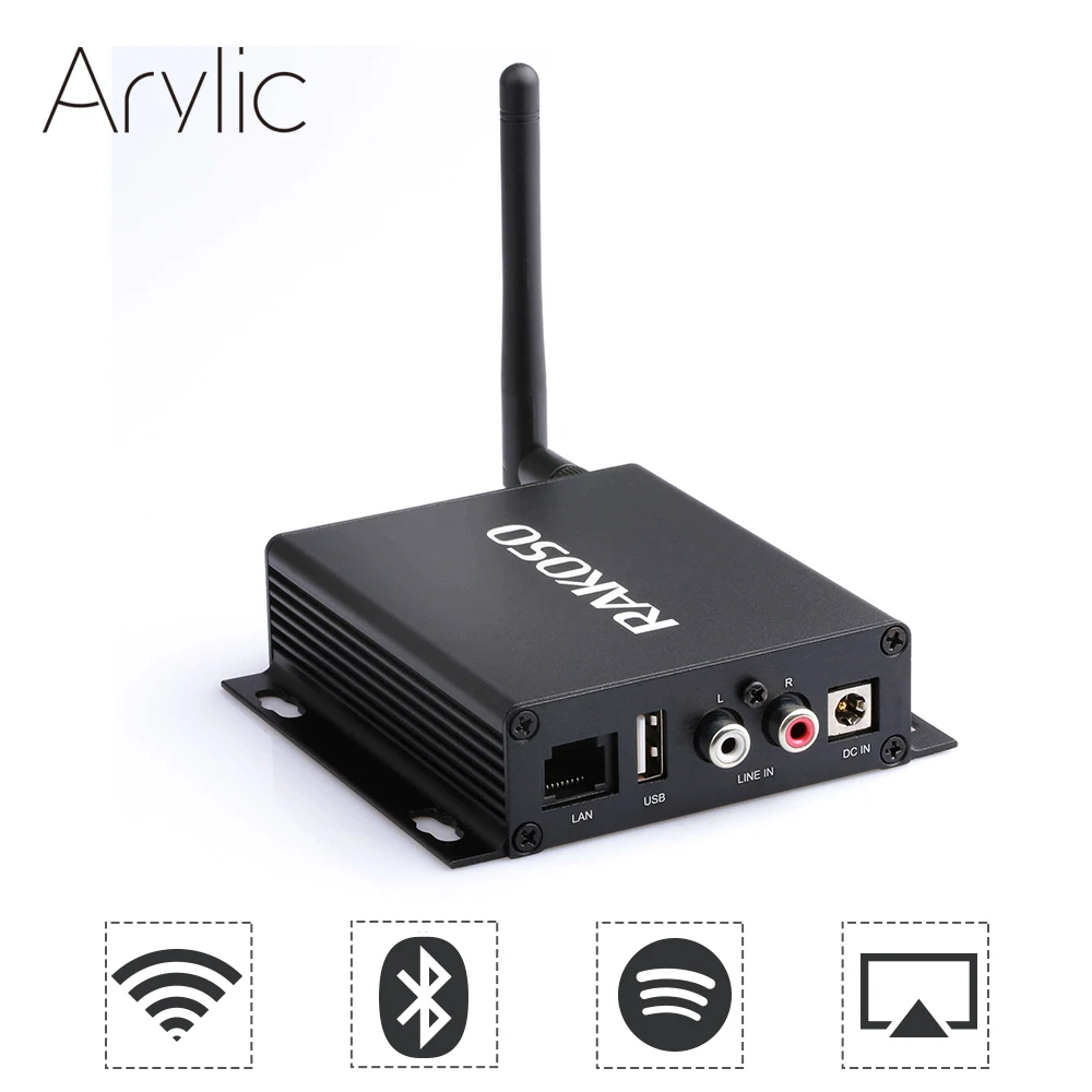 RAKOSO X10 WiFi Hi-Fi предусилитель с ESS dac line out Оптический коаксиальный выход линия в usb LAN Spotify Airplay DLNA Multiroom APP