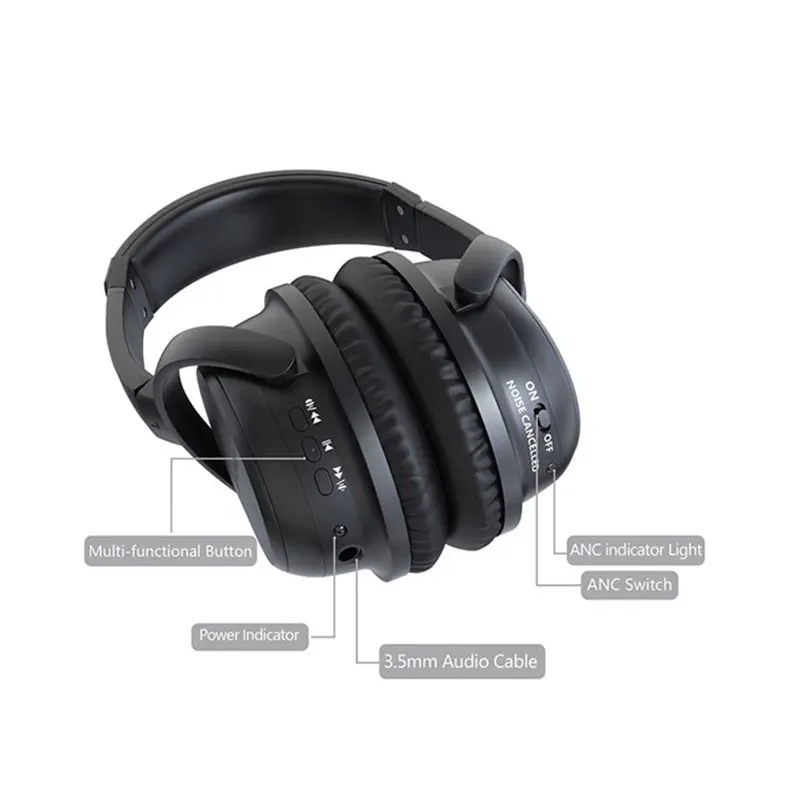 Bluetooth наушники ANC с активным шумоподавлением и микрофоном|Наушники гарнитуры| |