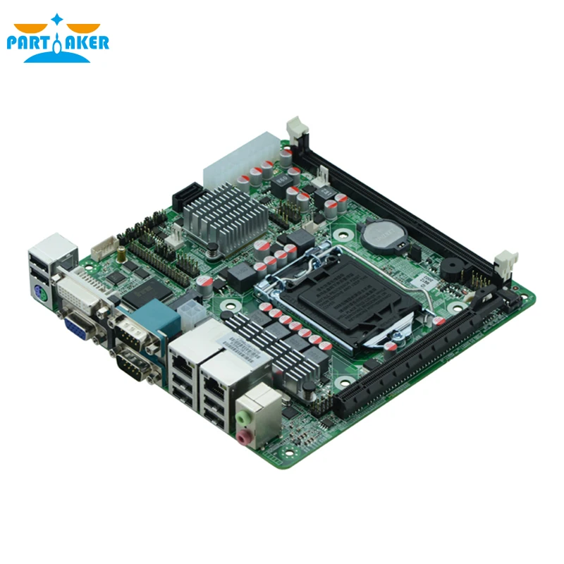 MINI_ITX промышленная Встроенная Материнская плата ITX_M61 поддержка LGA1155 Intel Core i3/i5/i7 Pentium 22 нм/32 нм процессор с 9* USB/6* COM