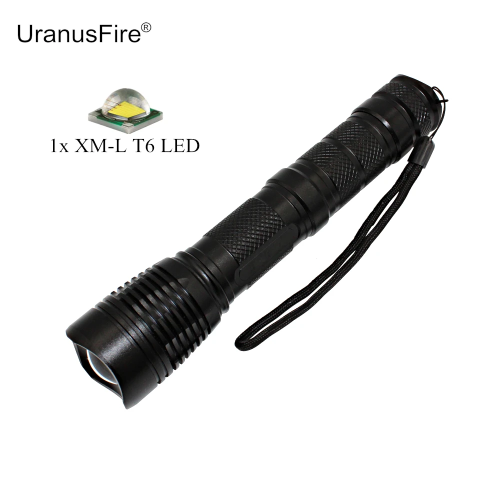 LED Flashlight XM-L T6 Zoom Torch Camping Light Fishing Lamp for AAA/18650/26650 Battery Lanterna tactical flashlight zoom flashlight xm l t6 led adjustable light torch aaa lamp 18650 battery charger