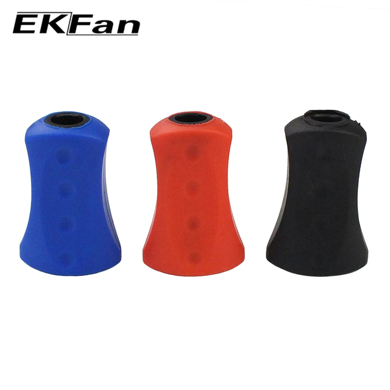 EKFan 2pc Fishing Handle Silica Gel Knob For SHI&DAI Baitcasting Fishing Reels Component parts With Gasket