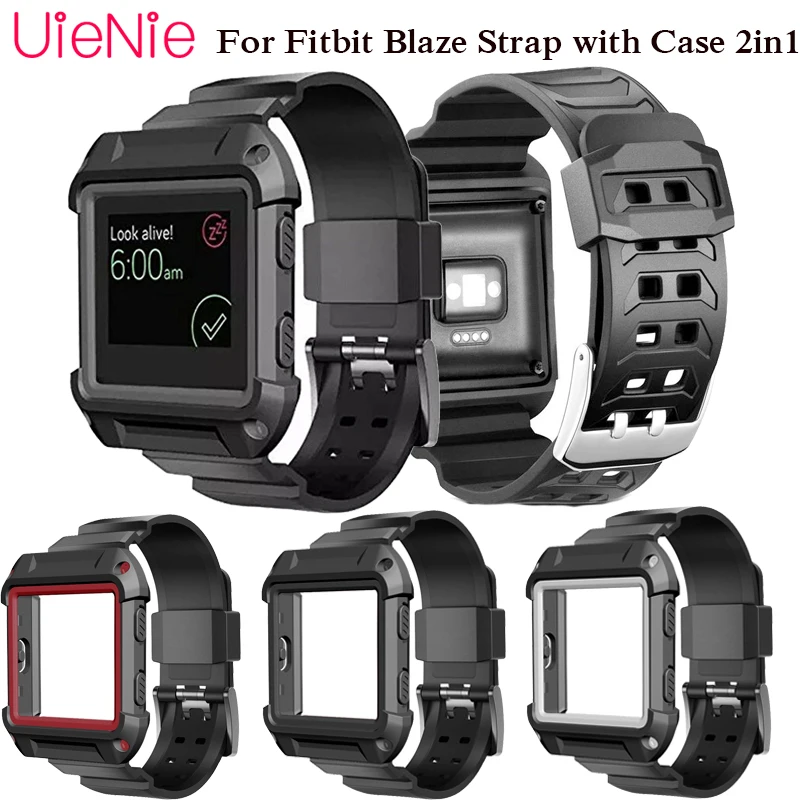 Для Fitbit Blaze smart watch frontier/классические сменный Браслет для ремешок часов с чехол 2in1