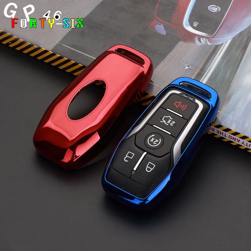 GPFORTYSIX Мягкий ТПУ чехол для ключа 2015 2016 FORD FUSION MONDEO MUSTANG F-150 LINCOLN EDGE EXPLORER MK 4 кнопки