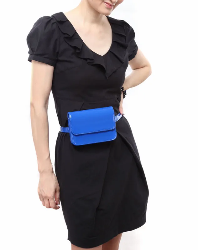 Новая женская поясная сумка celular Fashion PU кожаный поясной ремень мини-кошелек для