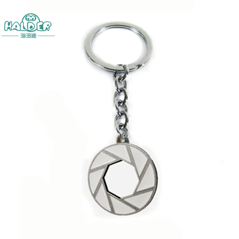 Halder Portal Warp Gate Companion cube Figures Аниме брелки для ключей круглый ремешок для телефона аксессуары брелок-гаджет - Цвет: Keychain 1
