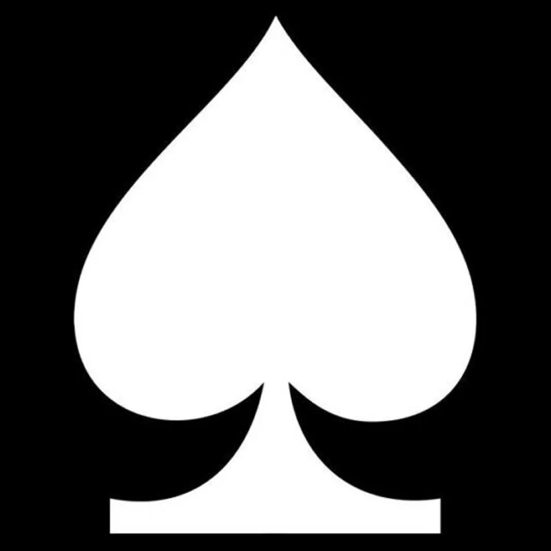 11 см * 14 2 Lucky 13 Spade модные наклейки для стайлинга автомобиля винил