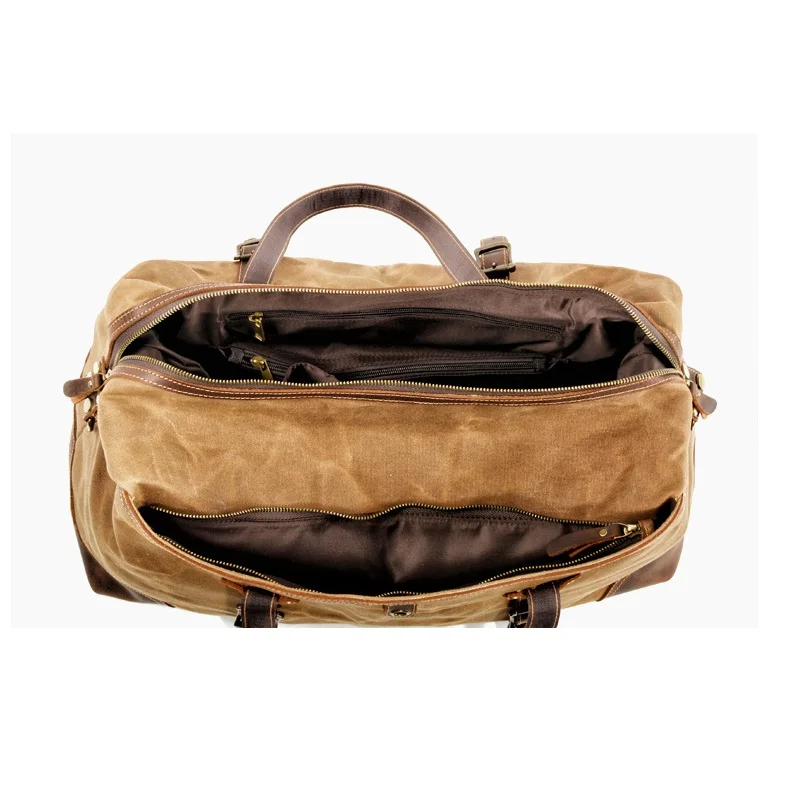 Большая Дорожная сумка для мужчин водонепроницаемая Холщовая Сумка выходных из