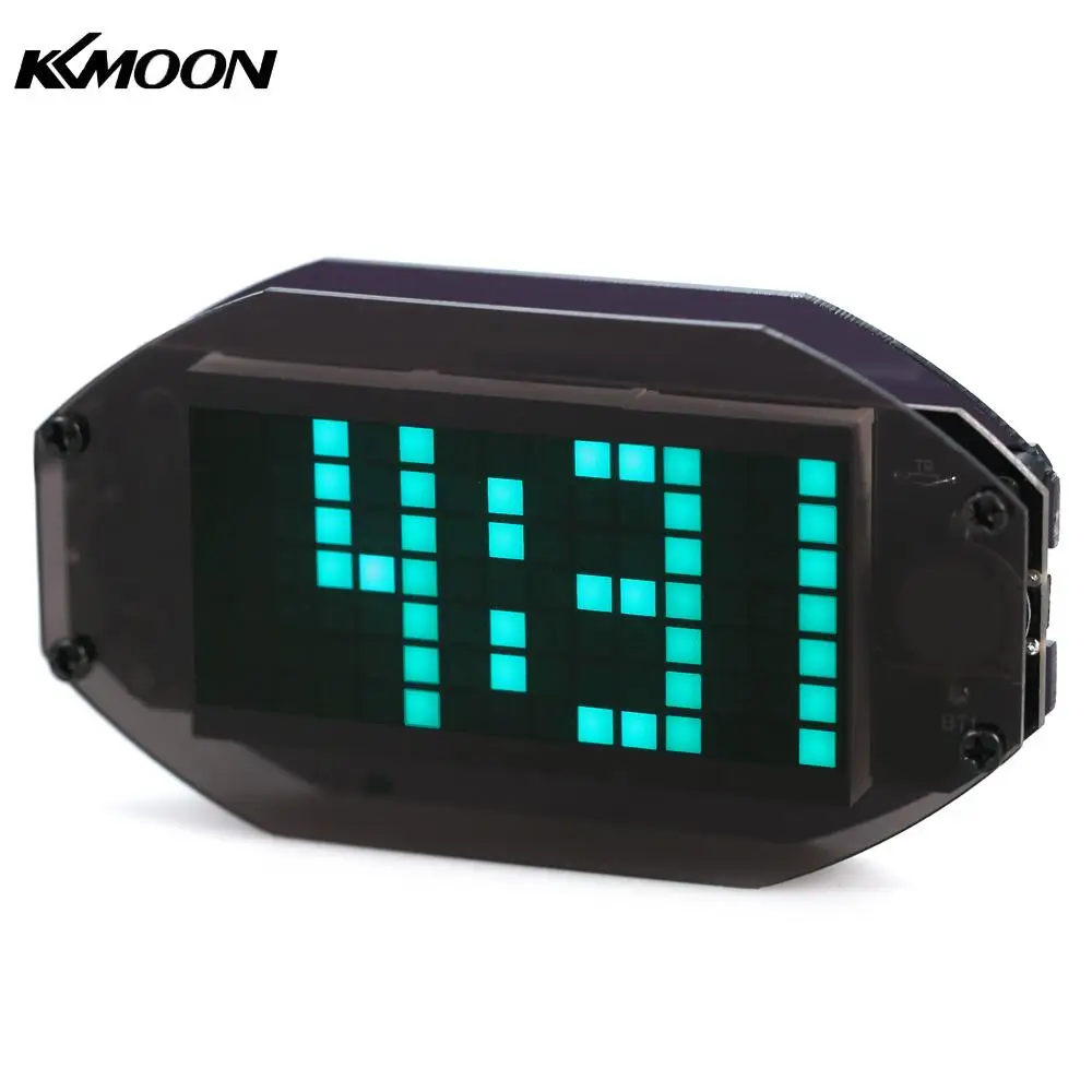 Черные цифросветодиодный светодиодные часы KKmoon сделай сам матрица настольные
