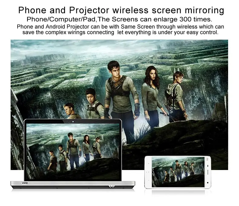 2016 Горячий продавать Домашний кинотеатр Мобильный проектор Смарт Мини Проектор