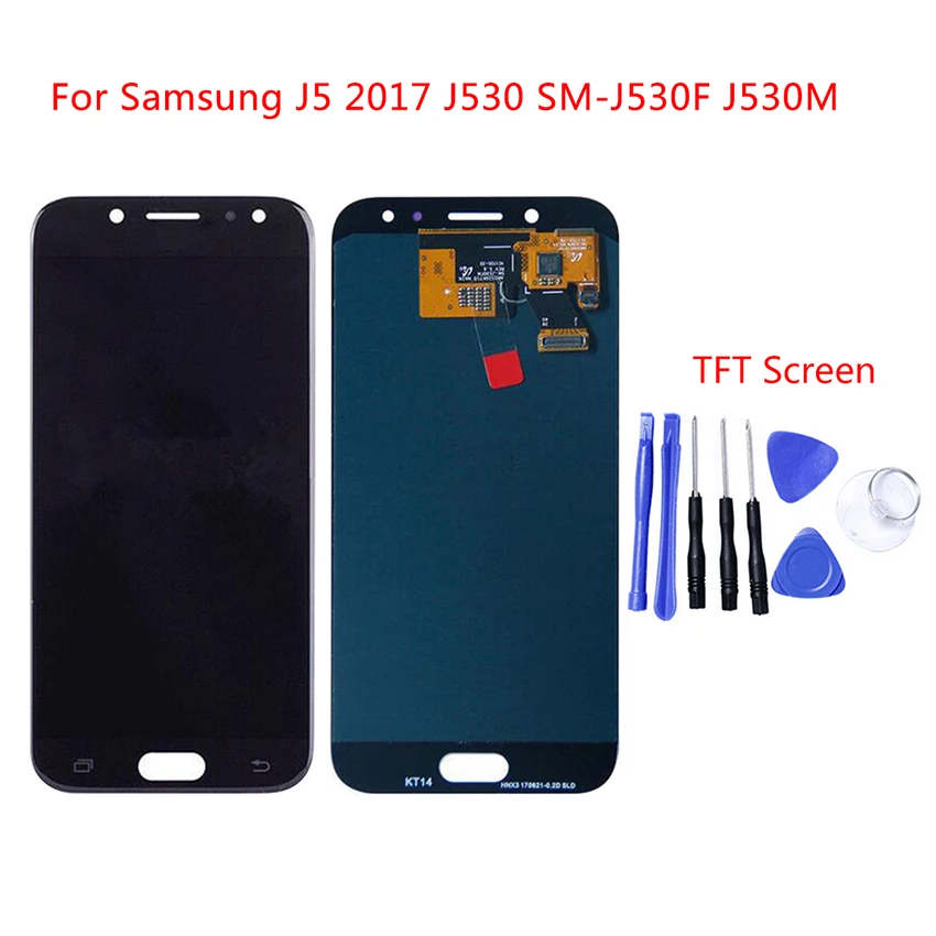 

Для SAMSUNG GALAXY J5 2017 LCD J530 дисплей J530F сенсорный экран дигитайзер в сборе Замена для samsung J530 5,2 "дисплей
