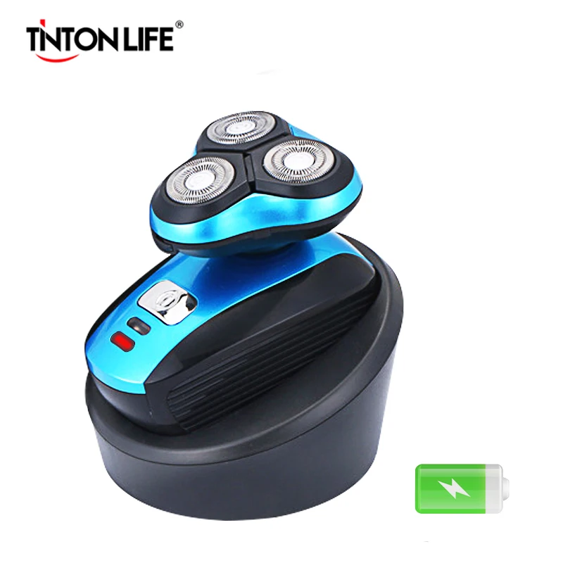 TINTON LIFE USB Беспроводная зарядка 3 лезвия электробритва для всего тела моющаяся бритвенная электрическая бритва для мужчин