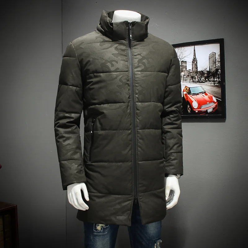 Парка мужская камуфляжная свободного кроя со съемным капюшоном на осень/зиму |