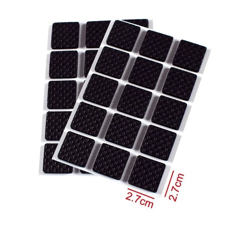 square 30pc Мягкое уплотненное покрытие для стула, самоклеющиеся EVA напольные протекторы, Противоскользящие коврики, противоскользящие накладки для ног мебели - Цвет: square 30pc