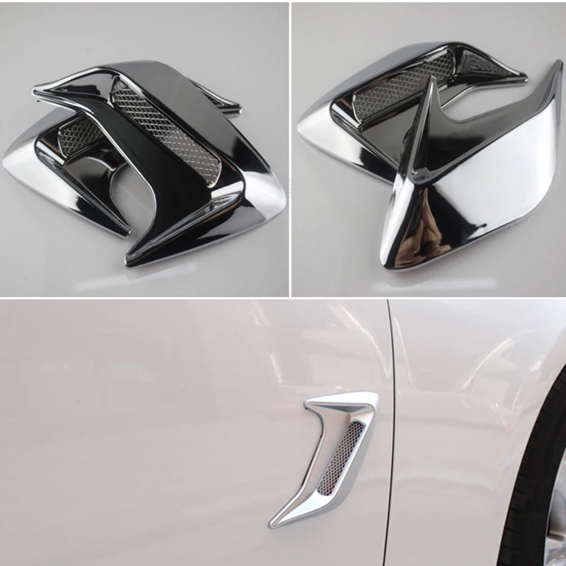 LENTAI 1 шт. капот автомобиля боковые вентиляционные отверстия наклейки акула