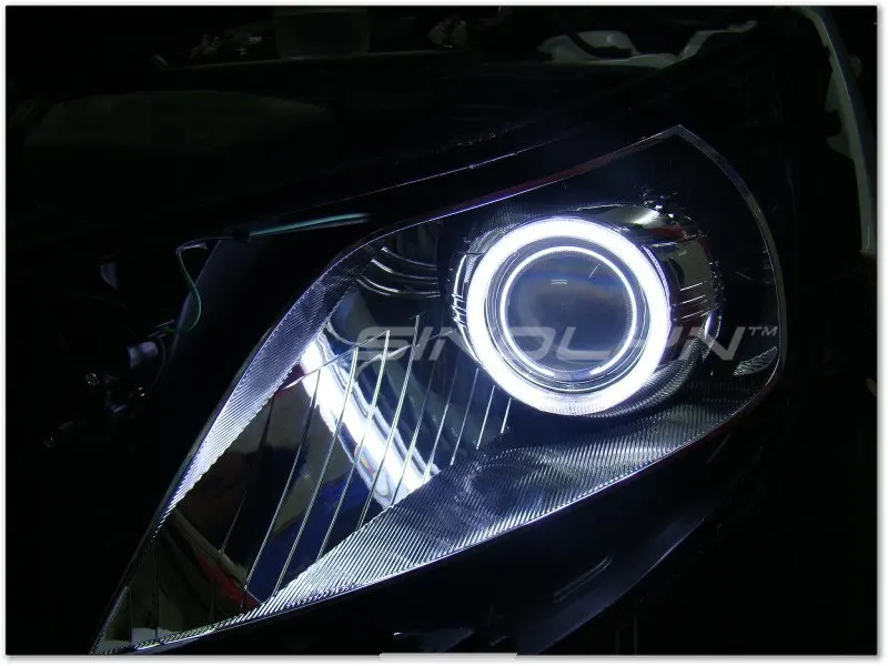 SINOLYN автомобильный Стайлинг 3,0 ''Металл HID Биксеноновые линзы фары проектор ксеноновые фары линзы W/WO глаза ангела H1 H4 H7 9005 9006