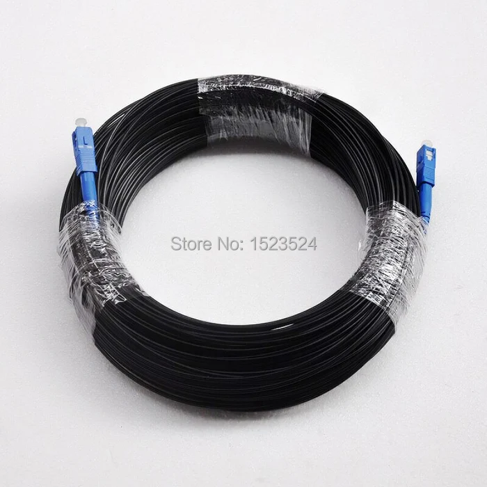 

150M FTTH Fiber Optic Drop Cable Patch Cord SC to SC Simplex SM SC-SC 150 Meters Drop Cable Patch Cord