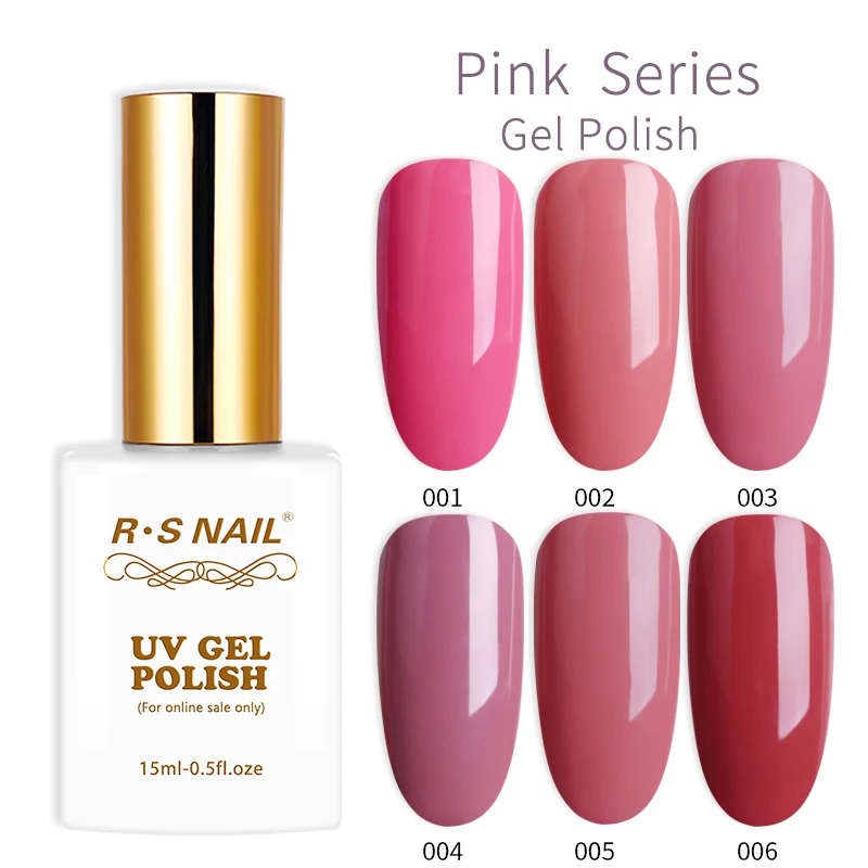 

RS Nail 15ml Gel Nail Polish Set UV Led Nail Varnish 6-Color Series Nail Lacquer Vernis Gel Semi Permanant Soak off Nail Polish