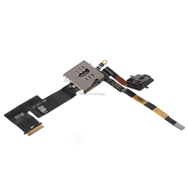 Гибкий кабель для чтения sim карт 3G наушники Version Jack аудио Замена Apple iPad 2|Шлейфы