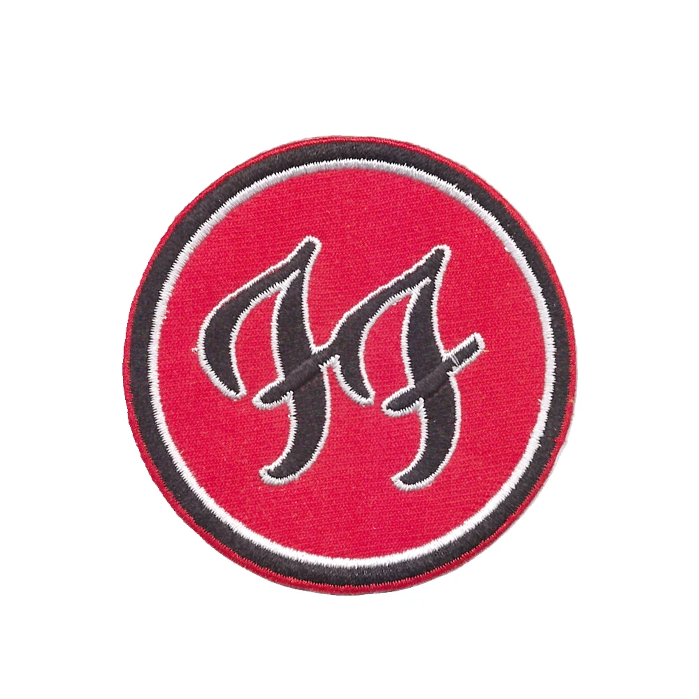 

Metal Music Embroidery applique iron Patch for clothing Stickers Badge Sew On Clothes