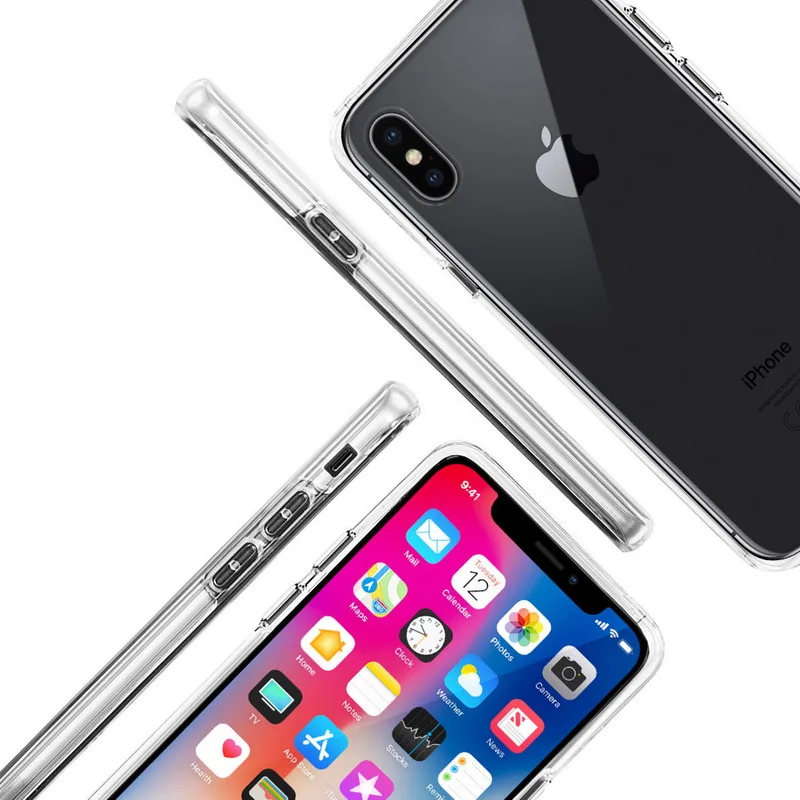 360 полный защитный чехол для iPhone 12 6 7 8 6S Plus прозрачный встроенный экран X XR XS Max 5 11 Pro