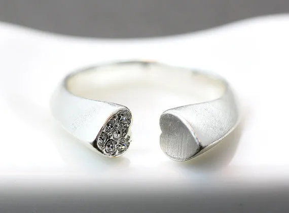 Женское Открытое кольцо с кристаллами|open ring|ring goldenring ring |