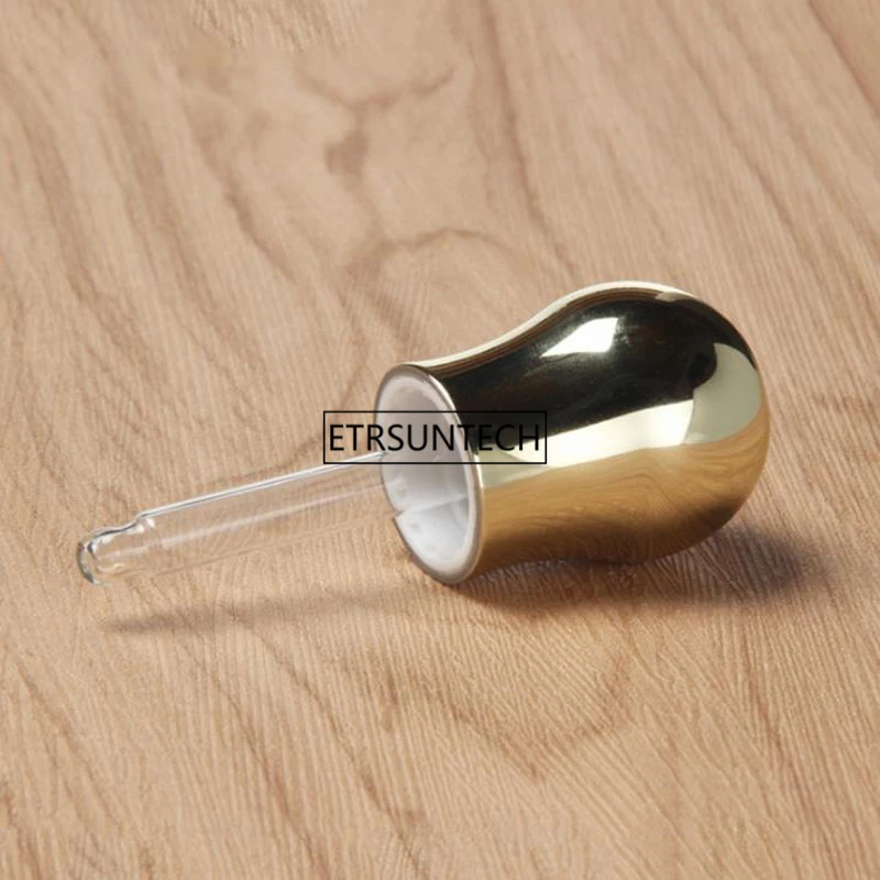 Стеклянная бутылка 40 мл Золотая пипетка прозрачные бутылки для эфирного масла