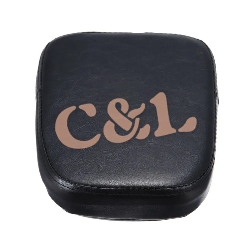 Черная прямоугольная спинка подушка для Сисси бара подходит Harley Kawasaki Suzuki Honda BMW|pad